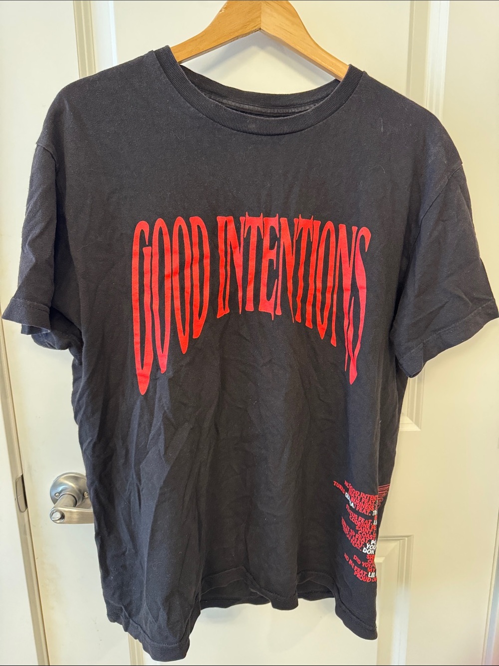 Vlone x NAV ‘Good Intentions’ Black Short Sleeve Tee